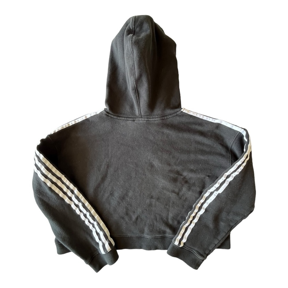 adidas Originals Cropped Hoodie, Women’s Medium Sweatshirt Retro Streetwear - Picture 4 of 8